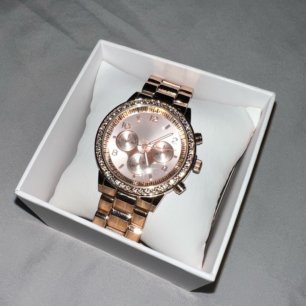 Rose Gold Chronograph Watch